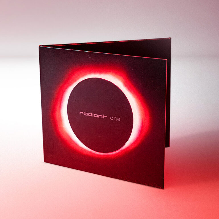 Albumcover-Design in Seitenansicht